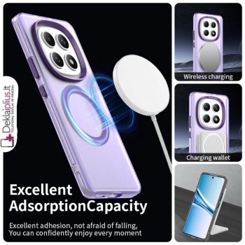 Smūgiams atsparus dėklas su magsafe - violetinis (Xiaomi Redmi Note 15 5G/4G/Poco M8 5G) Smūgiams atsparus dėklas su magsafe - violetinis (Xiaomi Redmi Note 15 5G/4G/Poco M8 5G)